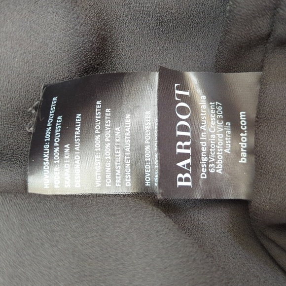 LIKE NEW Bardot Revolve Pink Rose Garden Dark Floral Maxi Dress Size 12 - Picture 12 of 12